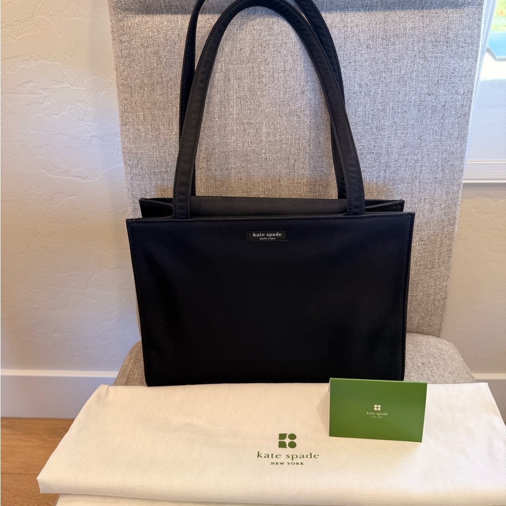 Kate Spade Black Nylon Tote with Double Straps